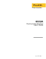 Fluke 1502A User Manual предпросмотр