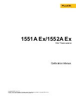 Предварительный просмотр 1 страницы Fluke 1551A Ex Calibration Manual