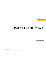 Preview for 1 page of Fluke 1587 FC User Manual