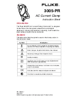 Fluke 3005-PR Instruction Sheet предпросмотр