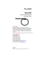 Fluke 3210-PR Instruction Sheet preview