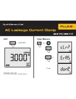 Fluke 368 FC Quick Reference Card предпросмотр