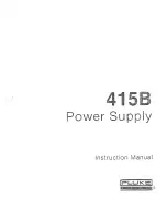 Fluke 415B Instruction Manual preview