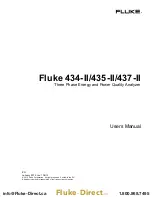 Preview for 1 page of Fluke 434-II User Manual