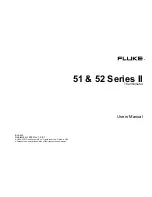 Fluke 51 User Manual preview