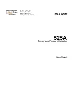 Предварительный просмотр 1 страницы Fluke 525A User Manual