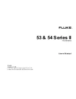 Fluke 53 Series II User Manual preview