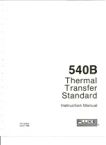 Fluke 540B Instruction Manual preview