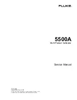 Предварительный просмотр 1 страницы Fluke 5500A Service Manual