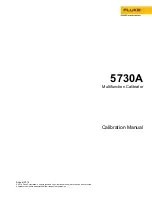 Fluke 5730A Calibration Manual предпросмотр