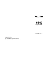 Fluke 6500 User Manual preview