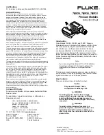 Preview for 1 page of Fluke 700P29 Instruction Sheet