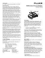 Fluke 700P2X Series Instruction Sheet предпросмотр