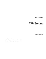 Предварительный просмотр 1 страницы Fluke 718 Series User Manual