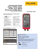 Fluke 718Ex 100G Specifications preview