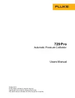 Предварительный просмотр 1 страницы Fluke 729 Pro User Manual