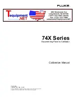 Fluke 74X Series Calibration Manual предпросмотр