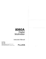 Fluke 8060A Instruction Manual preview