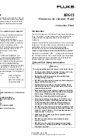 Fluke 80K-15 Instruction Sheet preview