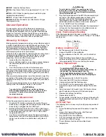 Preview for 2 page of Fluke 80TK Instruction Sheet