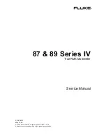 Fluke 87 Series IV Service Manual preview