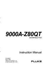 Preview for 1 page of Fluke 9000A-Z80QT Instruction Manual