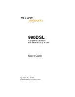 Preview for 1 page of Fluke 990DSL User Manual