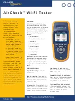 Предварительный просмотр 1 страницы Fluke AIRCHECK Technical Data