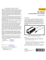 Fluke BC190/820 Instruction Sheet preview