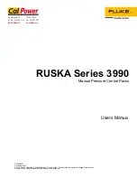 Fluke CalPower RUSKA 3990 Series User Manual предпросмотр