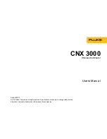 Fluke CNX 3000 User Manual preview