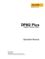 Fluke DPM2 Plus Operator'S Manual preview