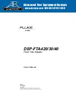 Fluke DSP-FTA420 User Manual preview