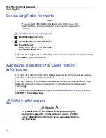 Предварительный просмотр 6 страницы Fluke DSX-PC Series User Manual