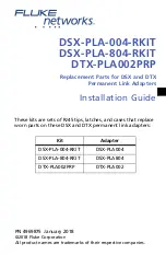 Fluke DSX-PLA-004-RKIT Installation Manual preview