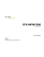 Preview for 1 page of Fluke DTX-MFM User Manual