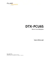 Fluke DTX-PCU6S User Manual предпросмотр