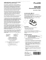 Fluke EBC290 Instruction Sheet предпросмотр