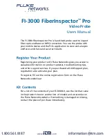 Предварительный просмотр 3 страницы Fluke FiberInspector Pro FI-3000 Abridged User Manual