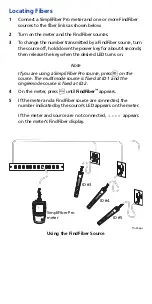 Предварительный просмотр 3 страницы Fluke FindFiber Source Instruction Sheet