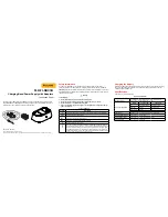 Preview for 1 page of Fluke FLK-TI-SBC3B Instruction Sheet