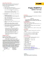 Fluke Fluke-700HTP-2 Instruction Sheet preview