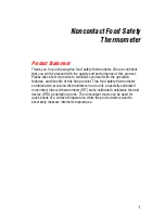 Preview for 5 page of Fluke FoodPro Plus User Manual