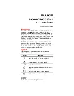 Предварительный просмотр 1 страницы Fluke i2000 Flex Instruction Sheet