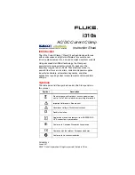 Fluke i310s Instruction Sheet предпросмотр