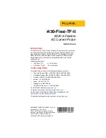 Предварительный просмотр 1 страницы Fluke i430-Flexi-TF-II Instructions Manual