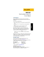 Fluke IRR2-BT User Manual предпросмотр