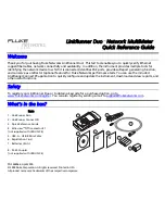 Preview for 1 page of Fluke LinkRunner Duo Quick Reference Manual