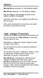 Preview for 7 page of Fluke MicroNetBlink Kit User Manual