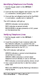 Preview for 9 page of Fluke MicroNetBlink Kit User Manual